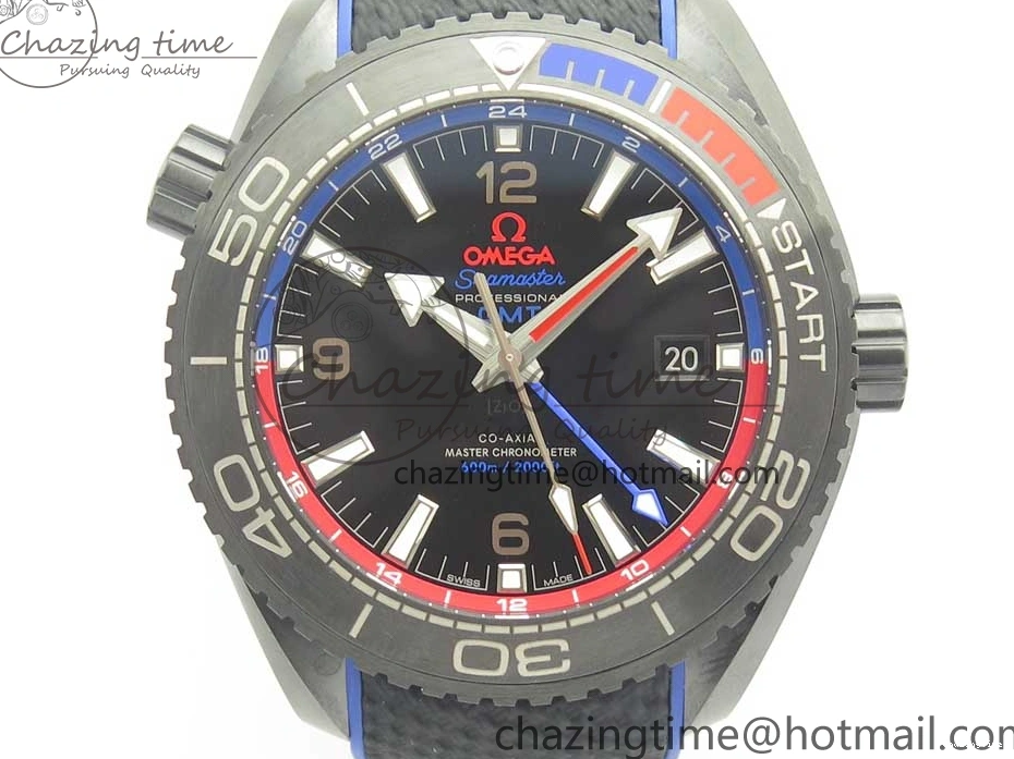 0318 BestValue Planet Ocean 45.5mm ETNZ “Deep Black” Real Ceramic VSF 1:1 Best Edition on Black Nylon Strap A8906 Super Clone 7978